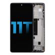 LCD Display mit Rahmen für Xiaomi 11T (Aftermarket Incell) (Meteorite Gray)