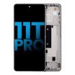 LCD Display mit Rahmen für Xiaomi 11T Pro (Aftermarket Incell) (Moonlight White)