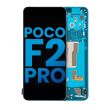 LCD Display mit Rahmen für Xiaomi Poco F2 Pro (Aftermarket Incell) (Neon Blue)