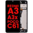 LCD Display mit Rahmen für Xiaomi Redmi A3/ A3x/ Poco C61 (alle Farben)