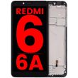 LCD Display mit Rahmen für Xiaomi Redmi 6/ 6A (Aftermarket Plus) (Schwarz)