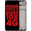 LCD Display mit Rahmen für Xiaomi Redmi Note 9/ Redmi 10x 4G (alle Farben)