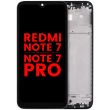 LCD Display mit Rahmen für Xiaomi Redmi Note 7/ 7 Pro (Space Schwarz)
