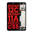 LCD Display mit Rahmen für Xiaomi Redmi 12C/ Redmi 11A/ Poco C55 (alle Farben)