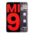 OLED Display Einheit mit Rahmen für Xiaomi Mi 9 (Aftermarket Plus) (Piano Black)