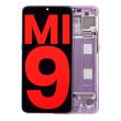 OLED Display mit Rahmen für Xiaomi Mi 9 (Aftermarket Plus) (Lavender Violet)