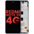OLED Display mit Rahmen für Xiaomi Redmi Note 13 4G (Ice Blue)