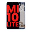 OLED Display mit Rahmen für Xiaomi Mi 10 Lite 5G (Aurora Blue)
