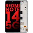 OLED Display mit Rahmen für Xiaomi Redmi Note 14 5G (Coral Green)