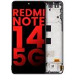 OLED Display mit Rahmen für Xiaomi Redmi Note 14 5G (Midnight Black)