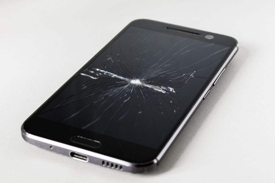 Handy Display gesprungen